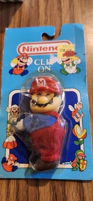 Rare Super Mario Bros. Mario Clip On Nintendo Ace Novelty 1989 Vintage Sealed