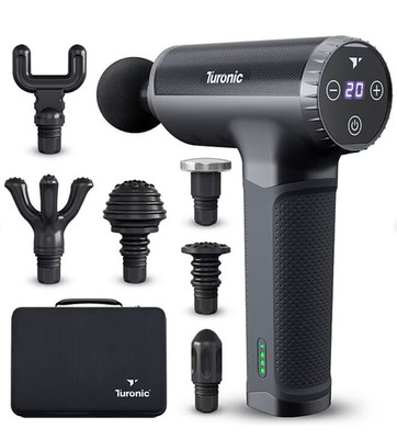 Turonic Percussion Massage Gun, 20-Speed, Black (G5) - Brand New!!!