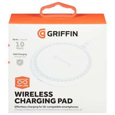 Griffin 10 Watt FAST Wireless Charging Pad - WHITE