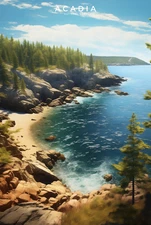 Acadia National Park Poster Premium Photo Print Wall Art 4 Sizes #2