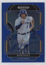 2022 Panini Prizm Draft Picks Blue Prizm Auto 92/99 Nick Vogt #PDP210 Auto 0u66