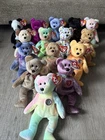 15 Beanie baby Bear Lot Plushies Vintage Pre 2001 TY 2K, Signature Bears, Etc