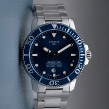 Tissot Seastar blaues Zifferblatt Herrenuhr - T120.407.11.041.03