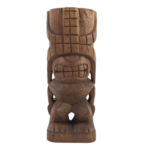 Tiki Lono Polynésien en bois de Suar 20cm - Bild 3 von 5