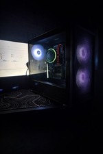 Custom Gaming Desktop PC Intel Core i7-4770S GTX 1660 RGB Lighting Black Tower