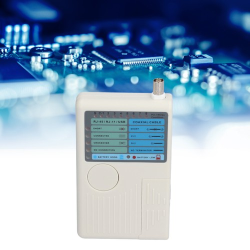 Netzwerkkabeltester 4-in-1 Al-Koaxialkabeltester Für RJ45 BNC RJ11 USB❀ - Bild 24 von 24