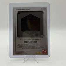 2024 Panini Minecraft Trading Card Base #161 Obsidian