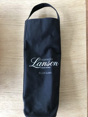 LANSON-CHAMPAGNER-BLACK LABEL-CANVAS-ISOLIERT-FLASCHENKÜHLER-70cl-TOP GRIFF-NEU
