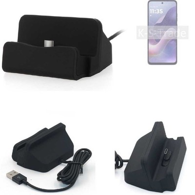 Dockingstation für Motorola Moto G56 USB Type-C Tisch-Ladestation Desk charger