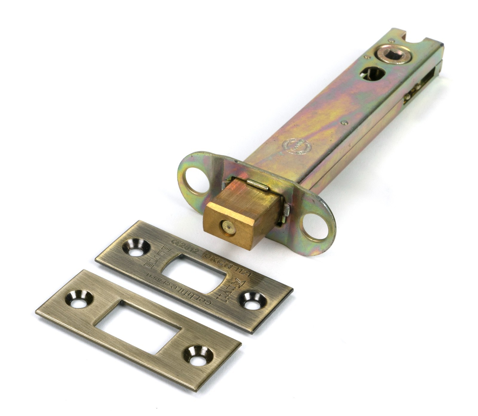 From The Anvil 51708 Aged Brass 5"" Heavy Duty Tubular Deadbolt