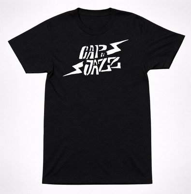 Cap n Jazz T-Shirt Lightning Bolt Logo Emo Indie Punk Rock Midwest Band Tee