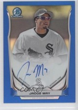 2014 Bowman Chrome Prospect Blue Refractor 94/150 Jacob May #BCAP-JM Auto
