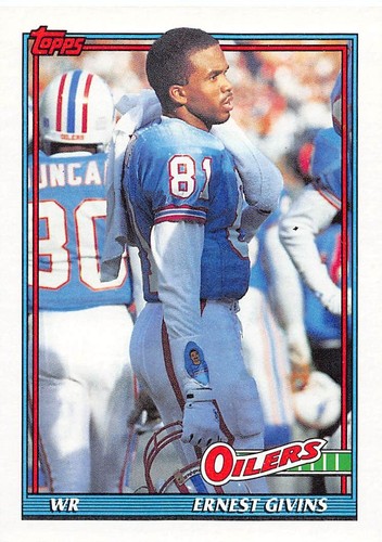 Ernest Givins 1991 Topps 224 Houston Oilers Football Card - Picture 1 of 2