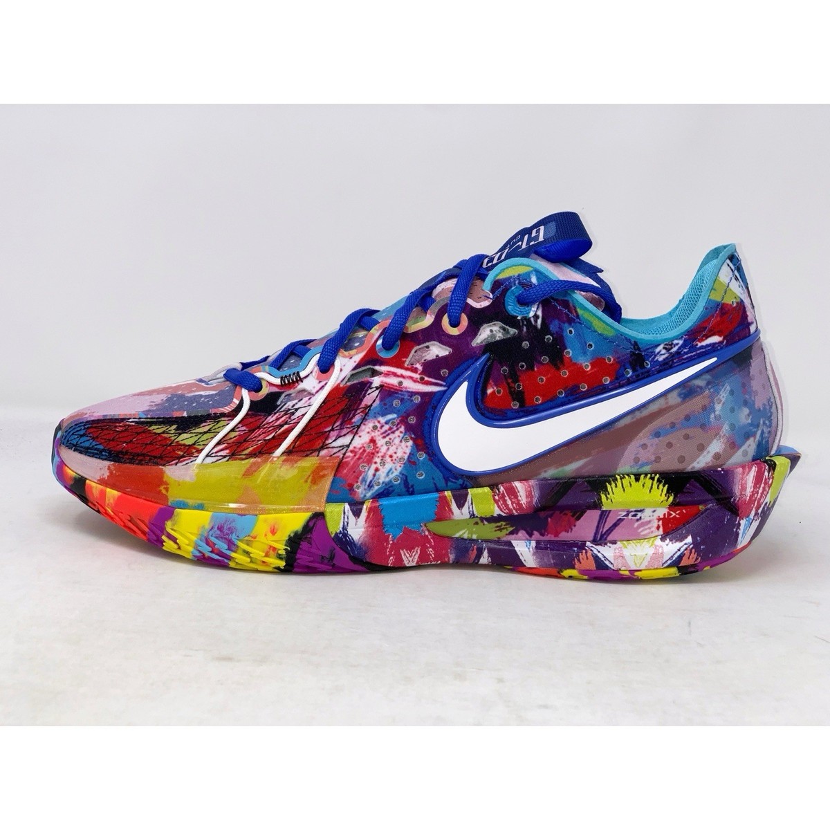 [美品] Nike G.T. カット3 EP (Flight 95) Jewell Loyd's Multi-Color Paint Splattered Nike GT Cut 3 PE