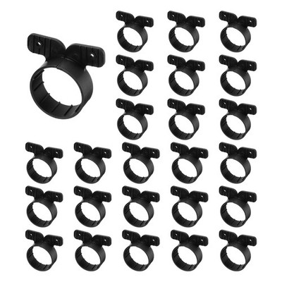 100pcs Suspension Pipe Clamps 2\'' Butterfly Holder Black