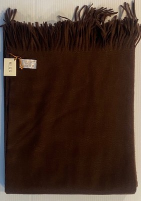 BEGG & CO Arran Cashmere Throw - chocolate