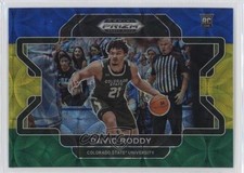 2022 Prizm Draft Picks Choice Blue Yellow & Green Variation David Roddy #88 5ub