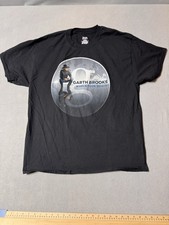Garth Brooks Shirt Mens XL Black 2014-15 World Tour Double Sided Concert Dates