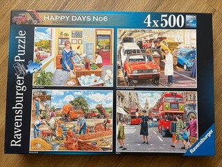 Ravensburger Happy Days n. 6 puzzle ricordi giorni lavorativi 4x500 pezzi GT55