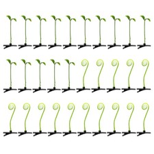 30Pcs Bean Sprout Hair Clips Set, Cute Green Plant Barrettes for