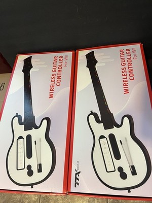 2 TTX  TechWireless Guitar Controllers with RGB LED for Wii GuitarHero RockBand 