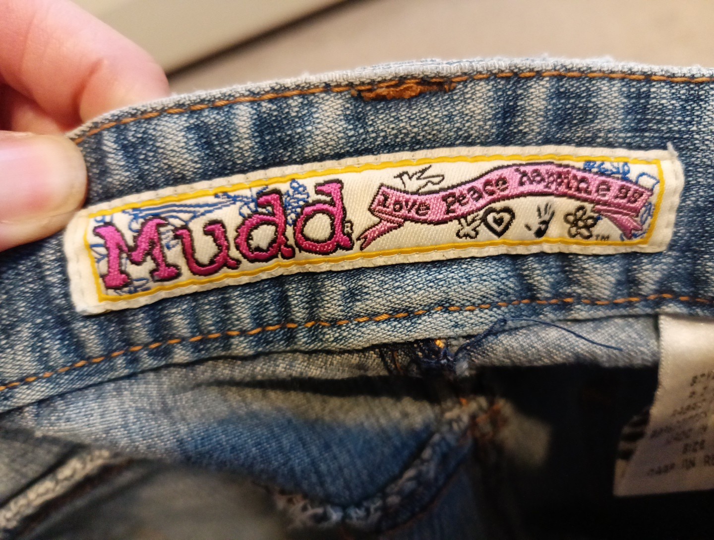 Mud Jeans Juniors Patchwork Boot Cuts Size 5 Ligh… - image 4