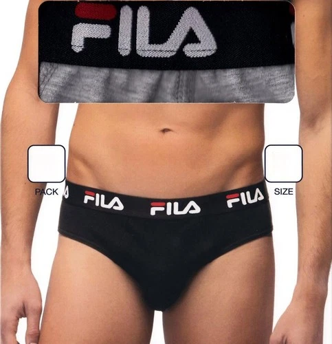 3-Pack Fila Men Cotton Stretch Regular Jersey Boxer Briefs - FU5233