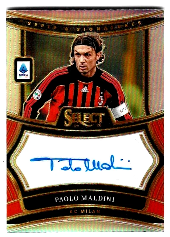 Paolo Maldini Soccer Autographed Sports Trading Cards