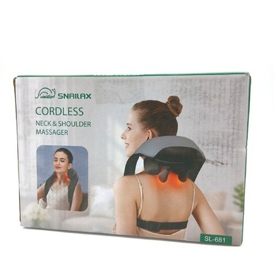 Snailax Nackenmassagegerät Massagegeräte Körperpflege 4D Kabellos Wärme Entspann
