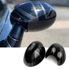 Night Jack Side View Mirror Cover Cap For MINI Cooper R50 R52 R53 2002-2006