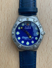2000s Men's Time Force Mega Wave Quartz Italian Design 100M WR 34mm Watch