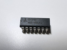 1X CA3046 Intersil 5 NPN Transistor Array DC to 120MHz DIP-14