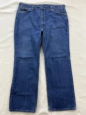 Vtg Levis 517 Bootcut Jeans Mens Fitting 38/39x29 Orange Tab USA Made Blue Denim