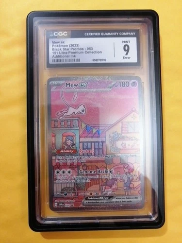 CGC 9 OC Error Mew EX SVP 053 UPC Promo Misprint Holo Pokemon Card - Mint