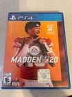 PS4 Playstation Madden NFL 20  game ( free shipping in Canada )