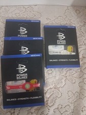 Vtg Lot 4 Power Balance Performance Technology Wristband Red Sealed 2 Sizes