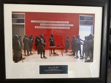 Historic Constitutional Center Framed Artwork George Washington Quote. Vintage