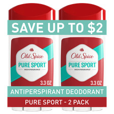 High Endurance Antiperspirant Deodorant for Men, Stick, 3.3 oz 2 Pack 