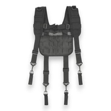 Tactical Police Suspenders Adjustable Duty Belt Harness Quick Release Buckles
