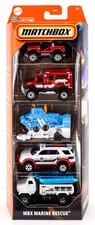 2025 Matchbox 5 Pack MBX Marine RESCUE New Release Deep Diver  / Explorer
