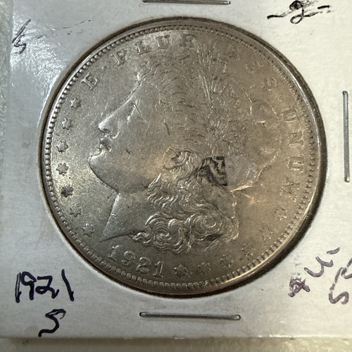 1921-S Morgan Silver Dollar In AU Condition 