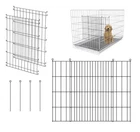 Dog Crate Divider Panel - 2 Pack Black Metal, Compatible with 32"-36"/42" &...