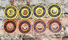 Set Bulls-Eye Washers Toss Game Yellow Orange Replacement Pieces Metal Ring