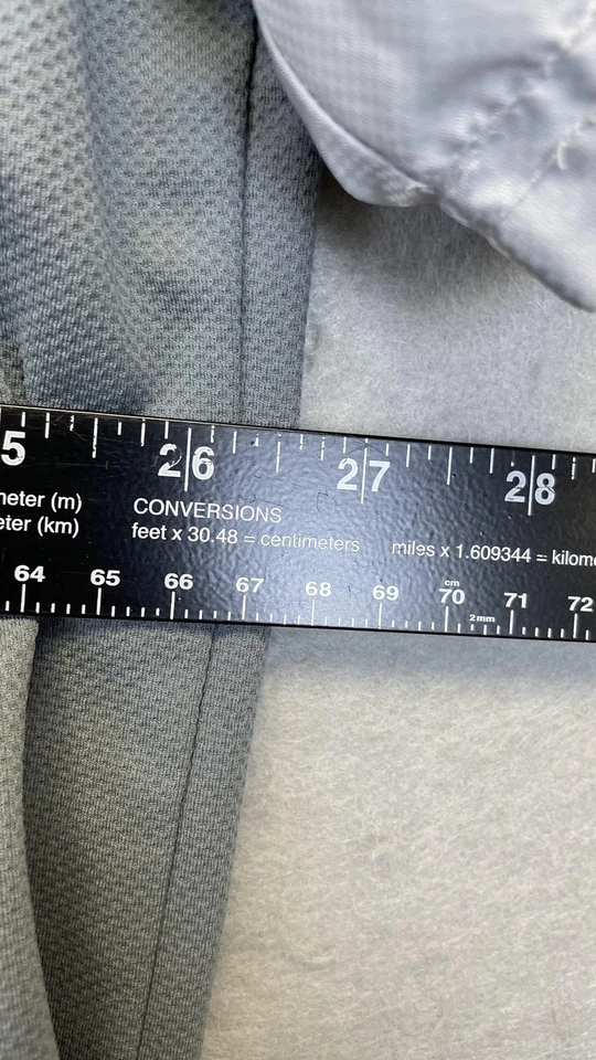 Adidas Golf Pullover Mens 2XL Gray Half Zip Short Sleeve Windshirt Windbreaker - Image 4 of 4