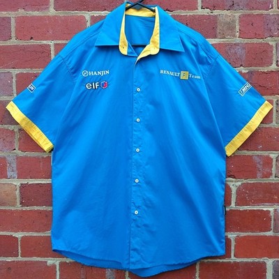 RARE Vintage 2000s RENAULT F1 Team FERNANDO ALONSO Formula 1 Polo Shirt - Medium