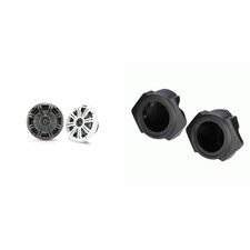 Kicker 45KM654 6.5" Marine Speakers Polaris RZR Front 6.5" Speaker Pods 201...