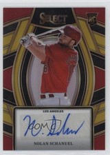 2024 Panini Select Signature Selections Gold Prizm 5/10 Nolan Schanuel Auto 0i0h