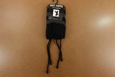 Hot Topic Womens One Size Fit Most Black & Grey Stripe Knit  Arm Warmers NWT