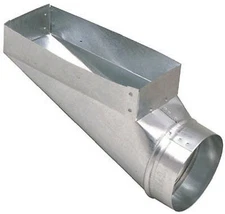 4 x 10 x 6-Inch Galvanized End Boot