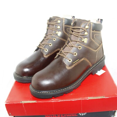 Wolverine Mens Size 9.5 M Brown Leather Laces Casual Comfort Ankle Work Boot Men main image 2